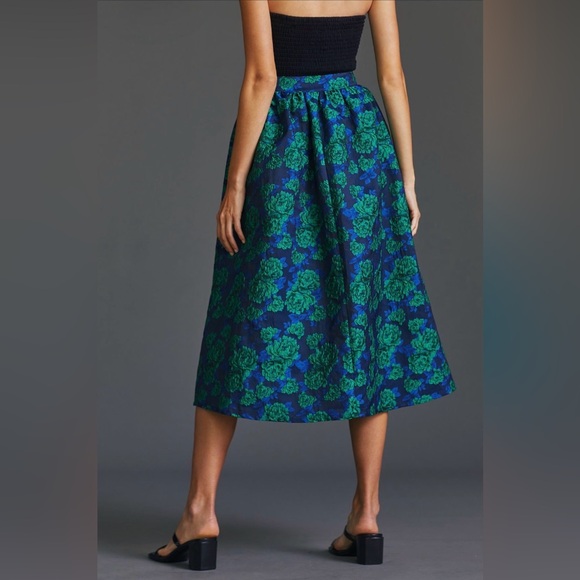 EUC Sunday in Brooklyn Jacquard Midi Skirt - size petite small - Picture 9 of 9